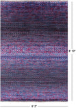 Savannah Grass Handmade Wool & Silk Rug - 6' 2" X 8' 10" - Golden Nile