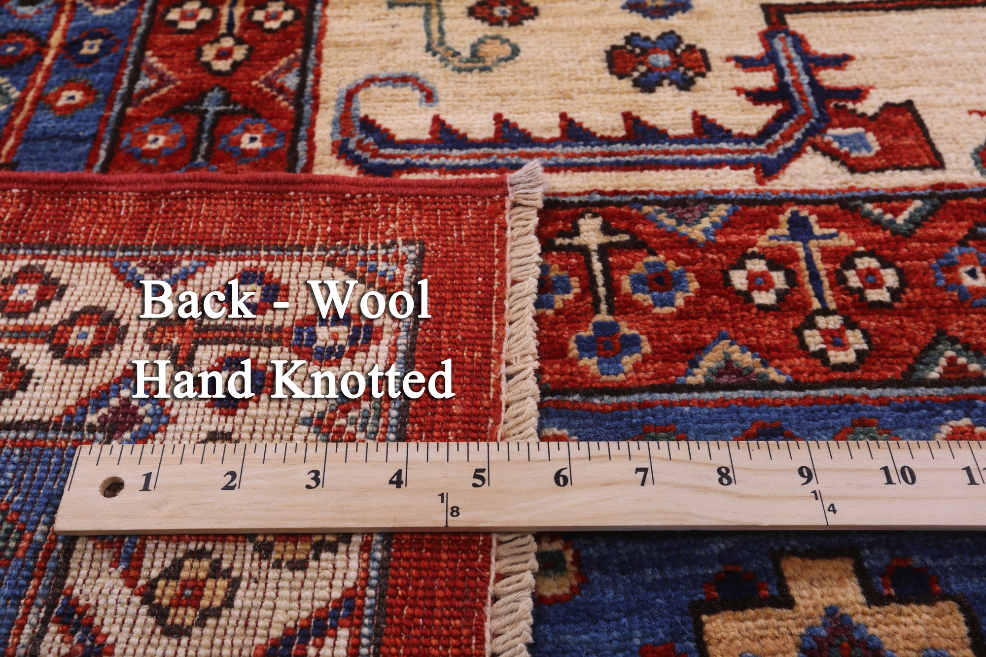 Red Persian Fine Serapi Hand Knotted Wool Rug - 9' 11" X 15' 5" - Golden Nile