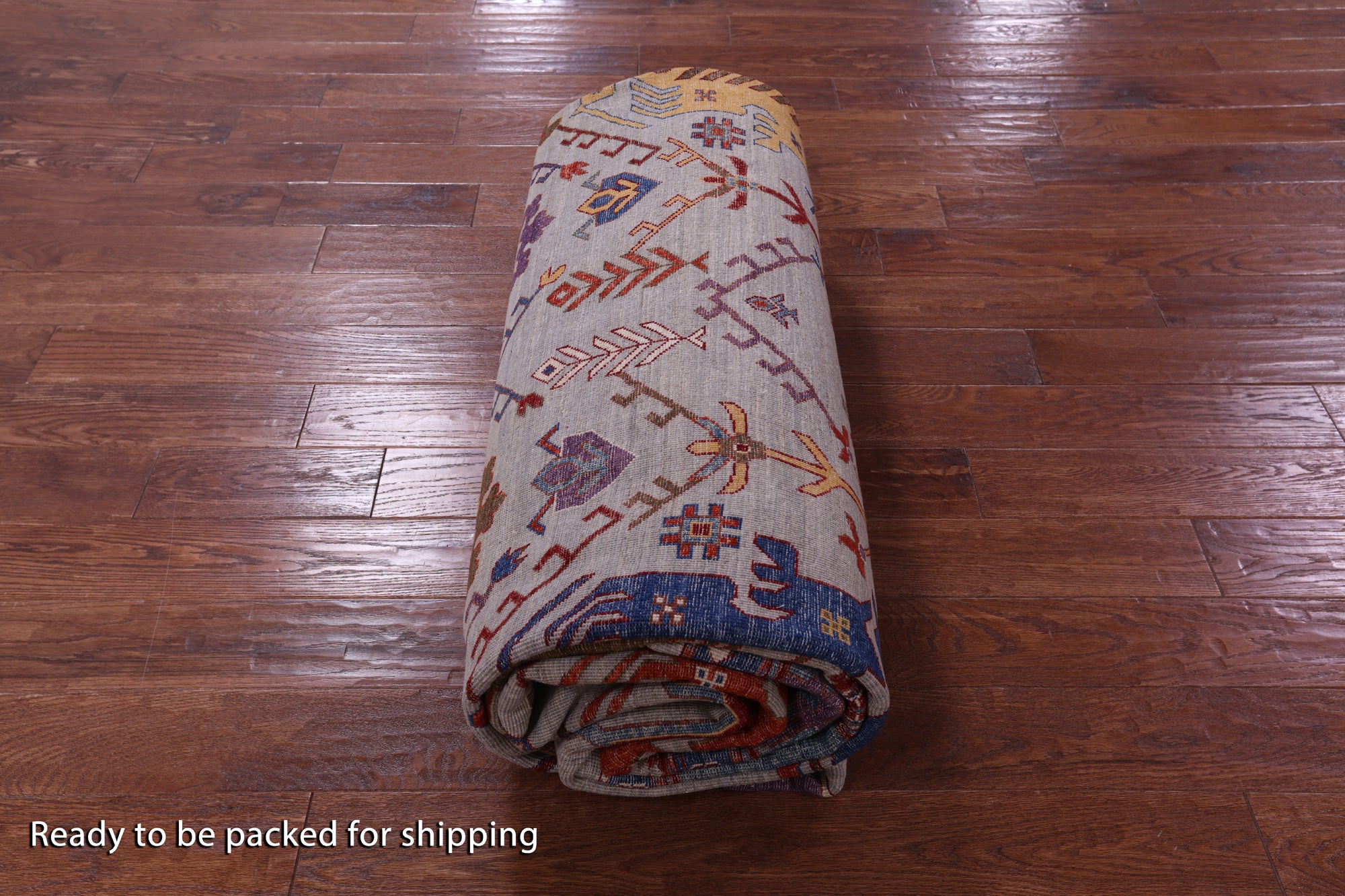 Persian Fine Serapi Hand Knotted Wool Rug - 9' 8" X 13' 9" - Golden Nile