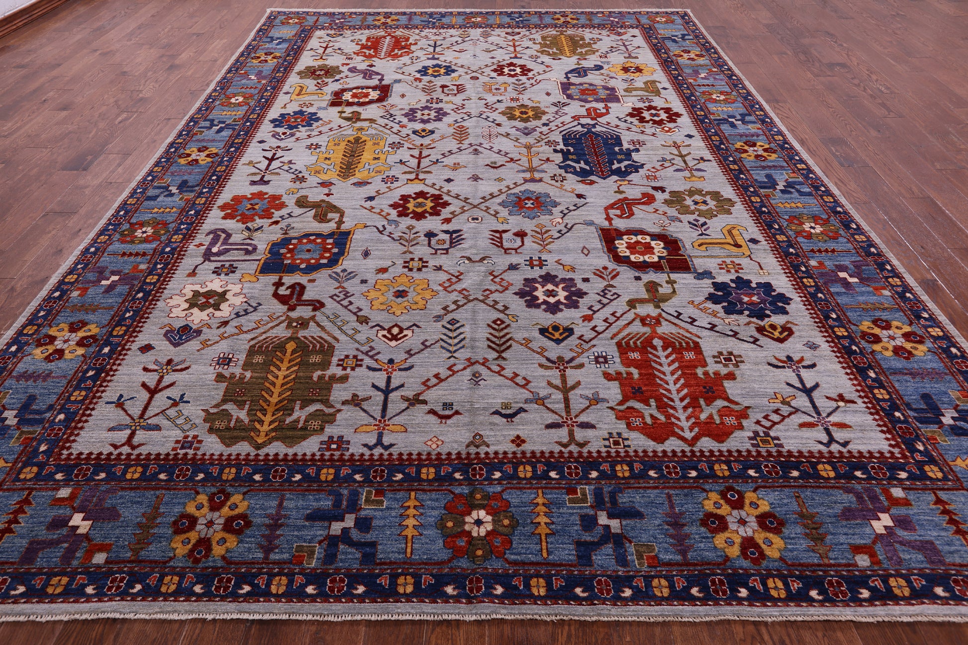 Persian Fine Serapi Hand Knotted Wool Rug - 9' 8" X 13' 9" - Golden Nile
