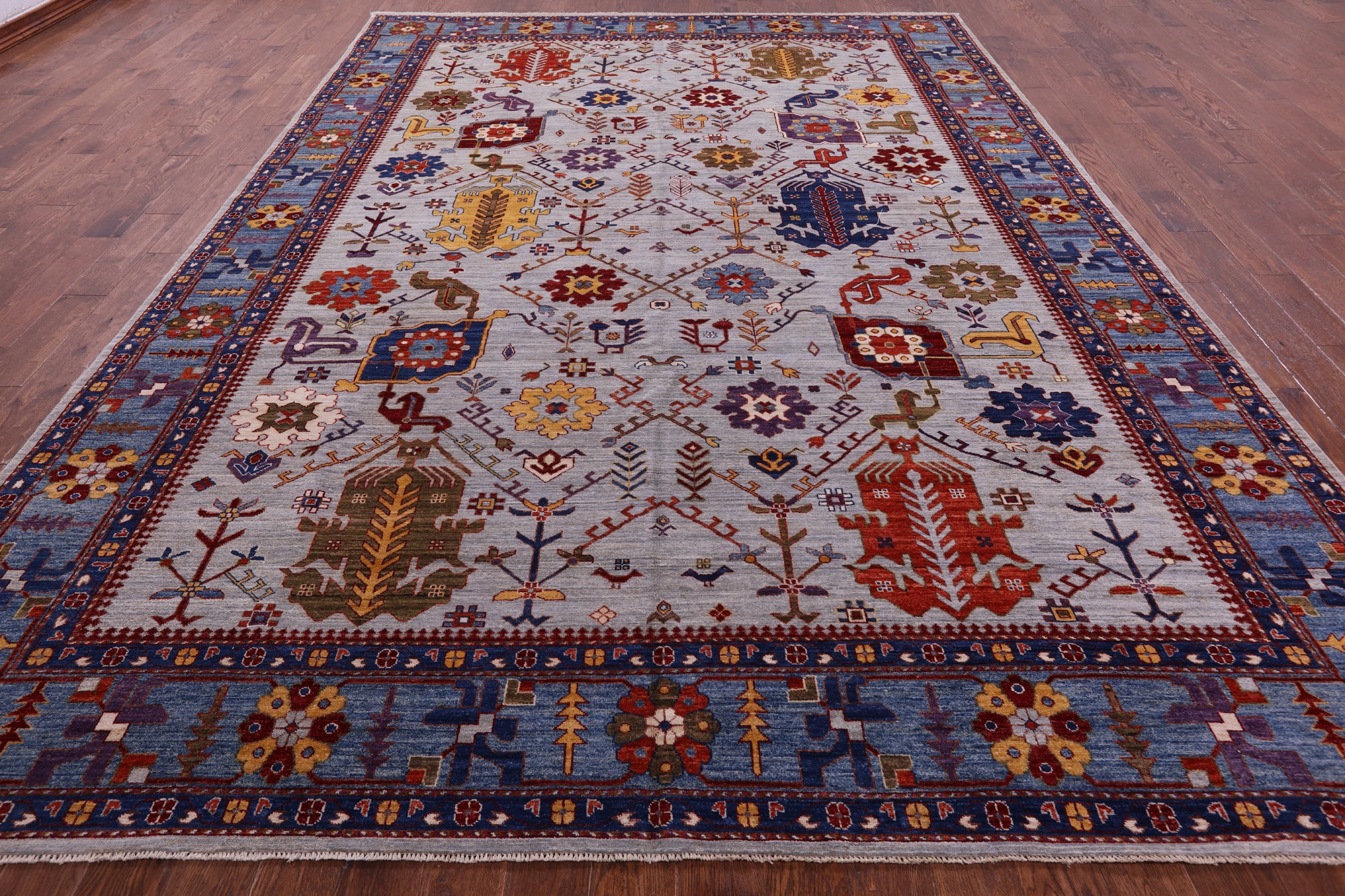 Persian Fine Serapi Hand Knotted Wool Rug - 9' 8" X 13' 9" - Golden Nile