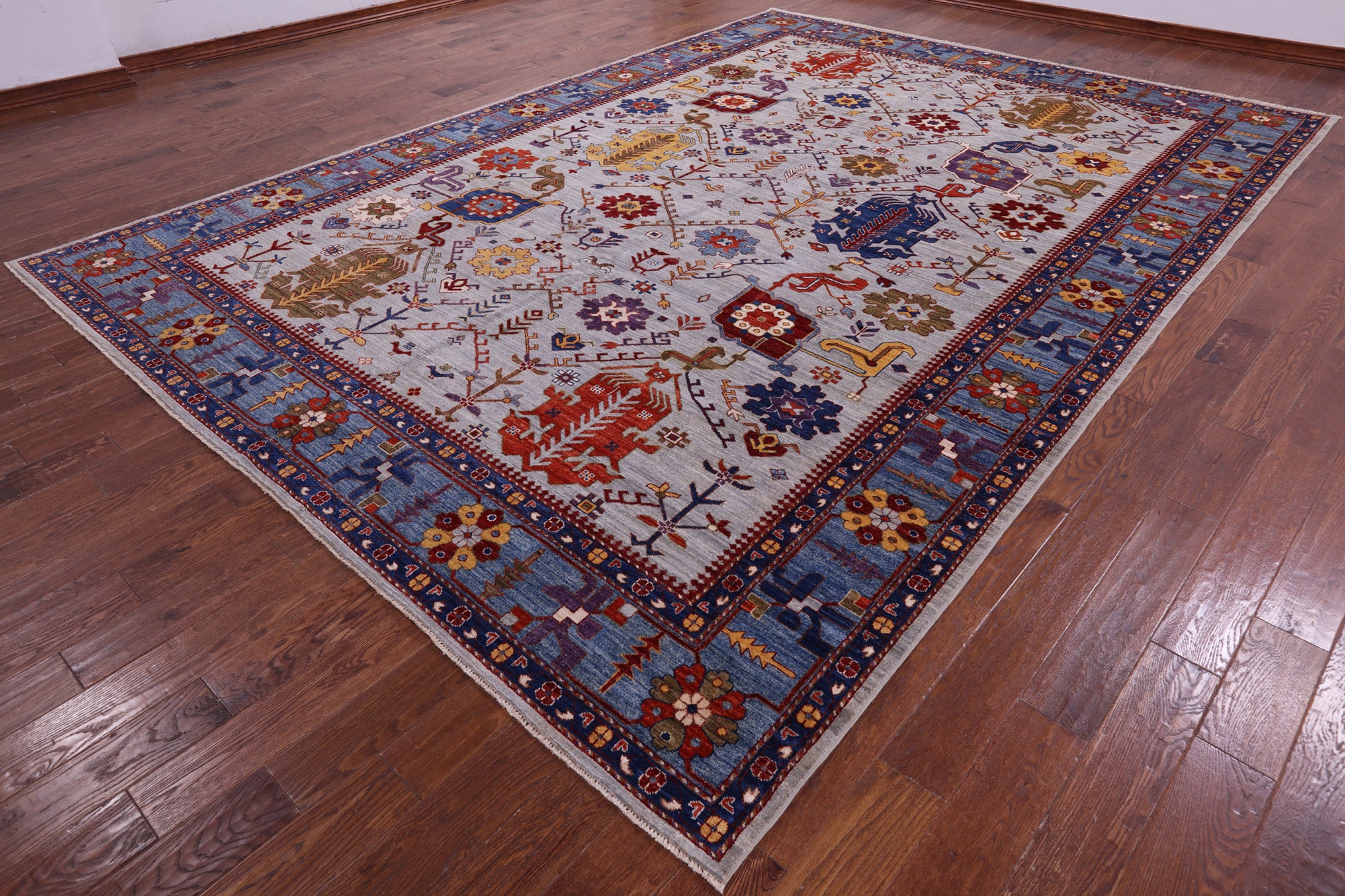 Persian Fine Serapi Hand Knotted Wool Rug - 9' 8" X 13' 9" - Golden Nile