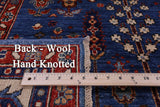 Blue Persian Ziegler Hand Knotted Wool Rug - 8' 1" X 9' 10" - Golden Nile