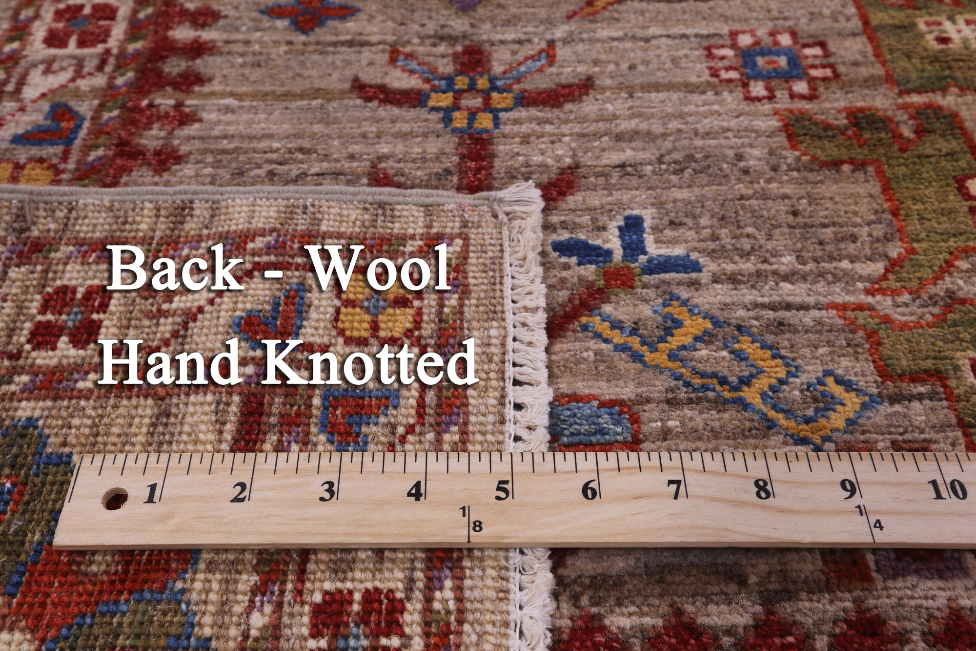 Persian Fine Serapi Hand Knotted Wool Rug - 8' 1" X 9' 10" - Golden Nile