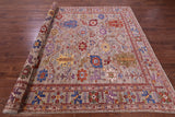 Persian Fine Serapi Hand Knotted Wool Rug - 8' 1" X 9' 10" - Golden Nile