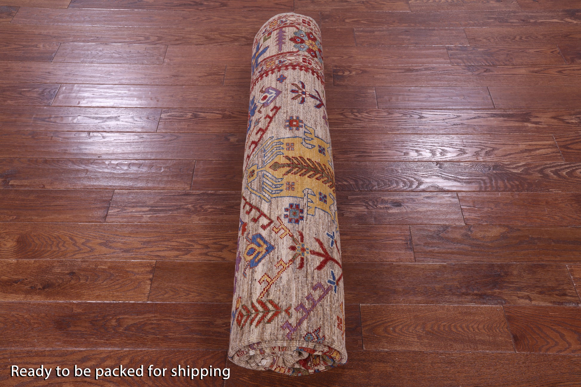 Persian Fine Serapi Hand Knotted Wool Rug - 8' 1" X 9' 10" - Golden Nile