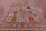 Persian Fine Serapi Handmade Wool Rug - 9' 0" X 11' 11" - Golden Nile