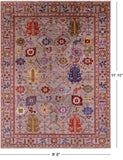 Persian Fine Serapi Handmade Wool Rug - 9' 0" X 11' 11" - Golden Nile