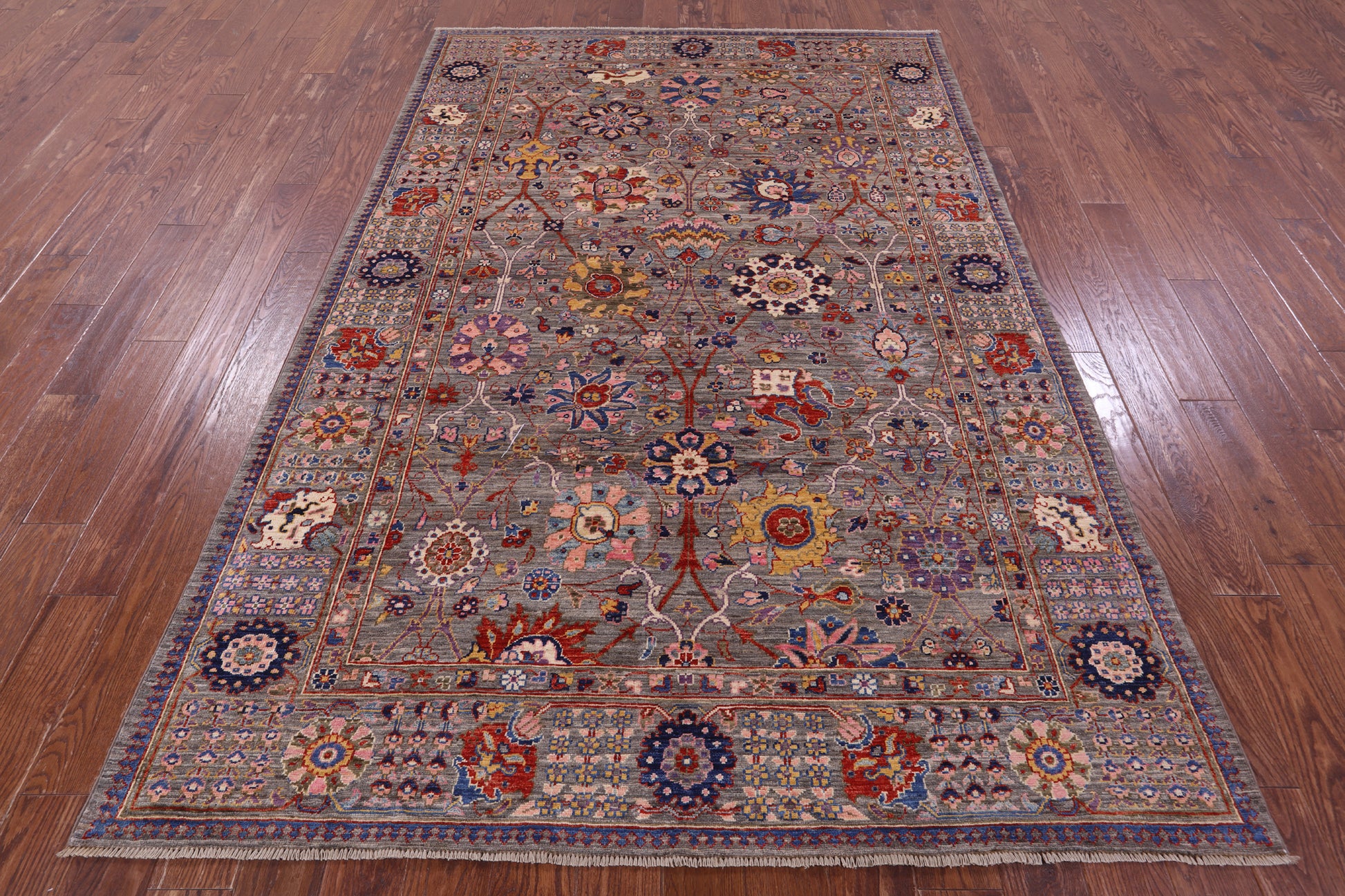 Persian Fine Serapi Hand Knotted Wool Rug - 6' 0" X 8' 10" - Golden Nile