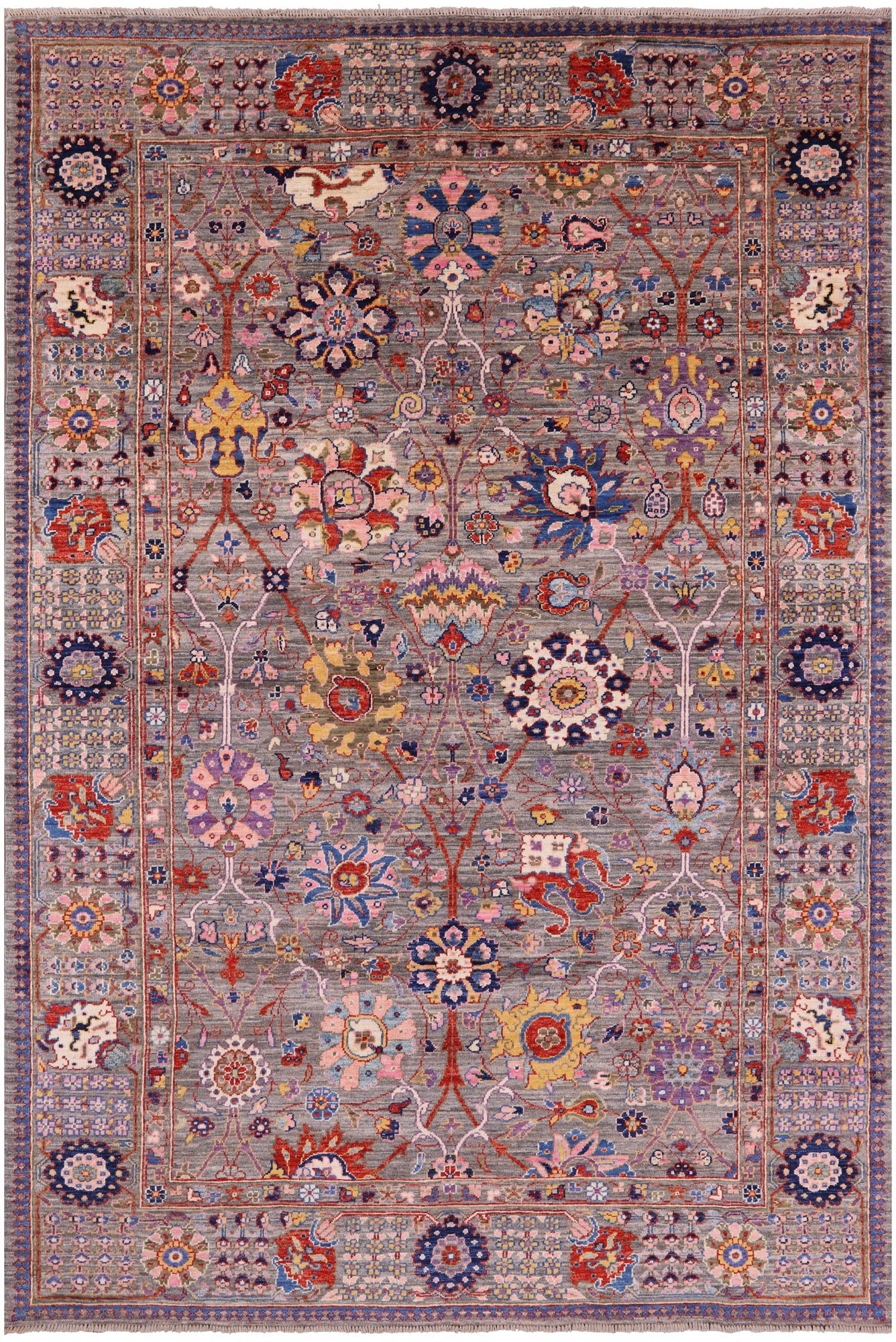 Persian Fine Serapi Hand Knotted Wool Rug - 6' 0" X 8' 10" - Golden Nile