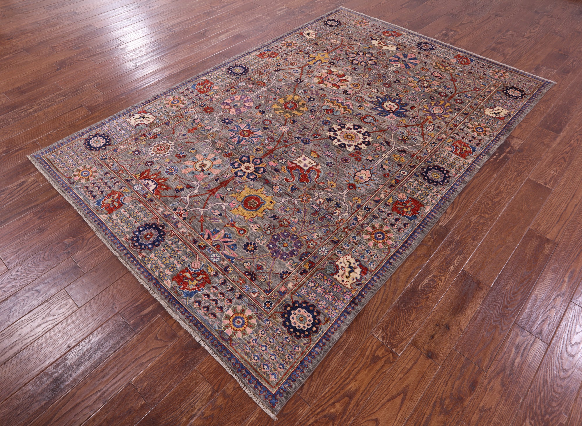 Persian Fine Serapi Hand Knotted Wool Rug - 6' 0" X 8' 10" - Golden Nile