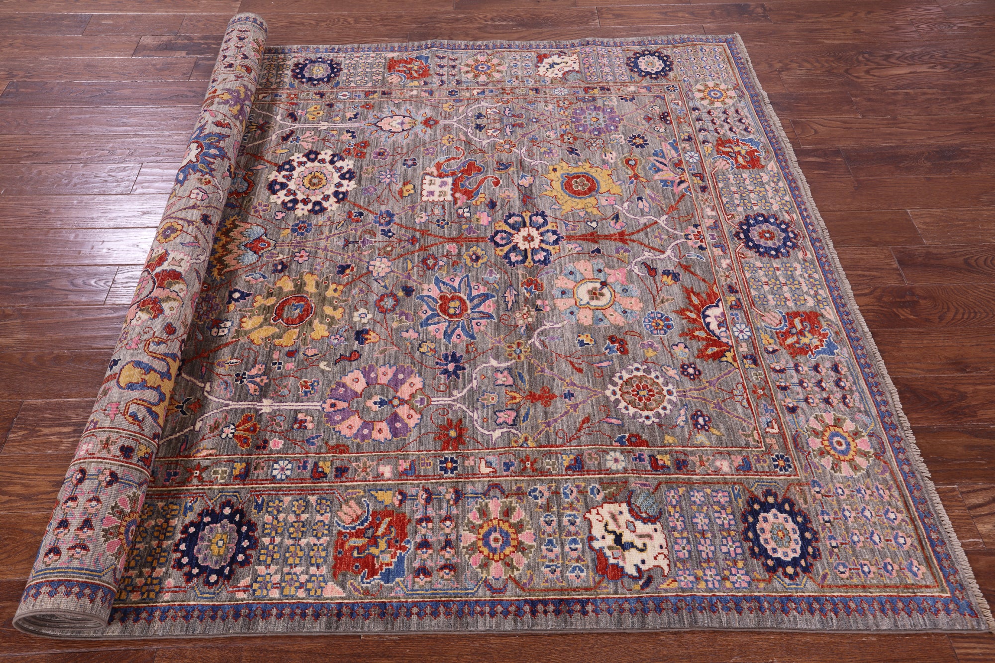 Persian Fine Serapi Hand Knotted Wool Rug - 6' 0" X 8' 10" - Golden Nile