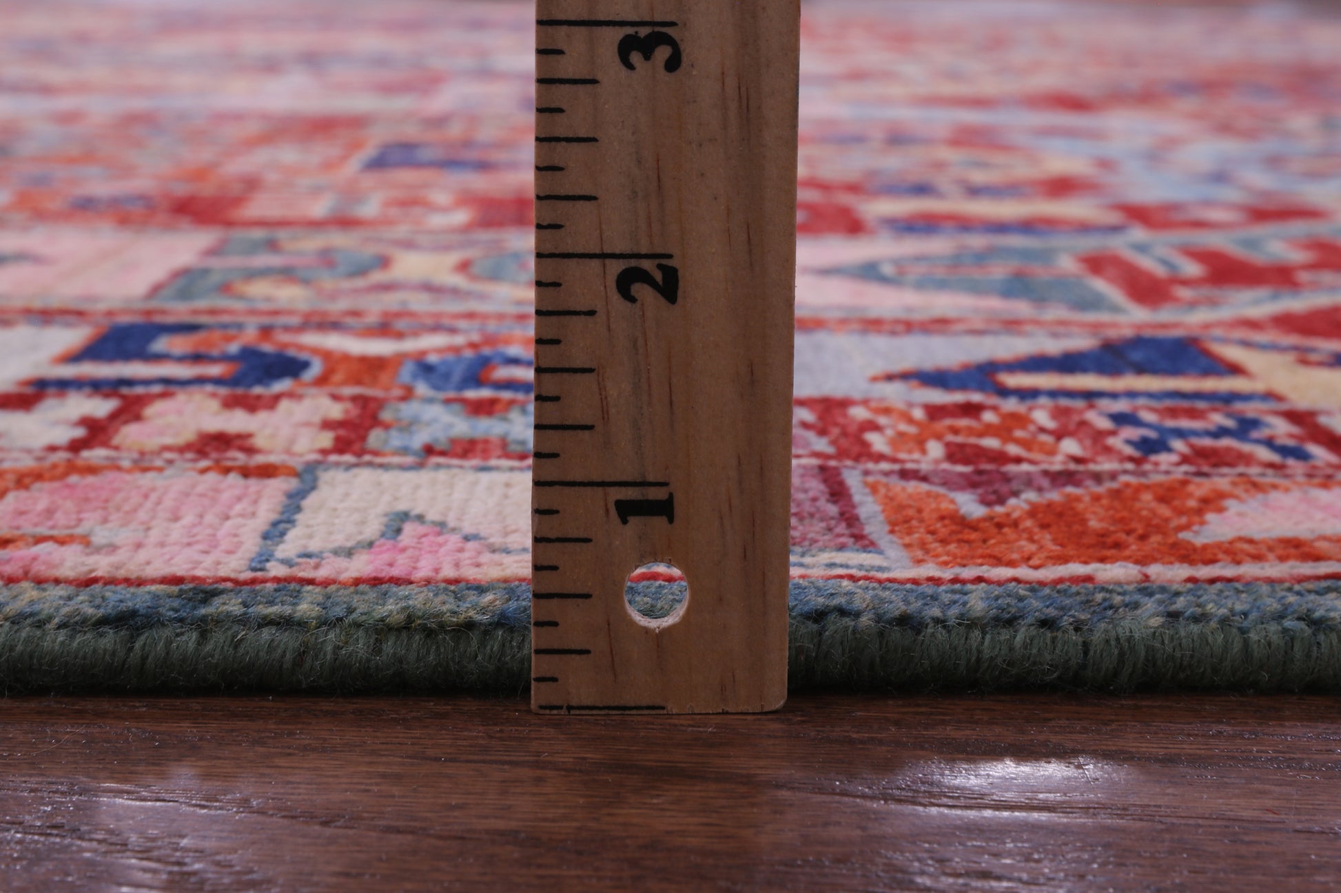 Red Persian Fine Serapi Hand Knotted Wool Rug - 8' 0" X 9' 5" - Golden Nile