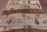 Tribal Persian Gabbeh Handmade Wool Rug - 6' 1" X 9' 0" - Golden Nile
