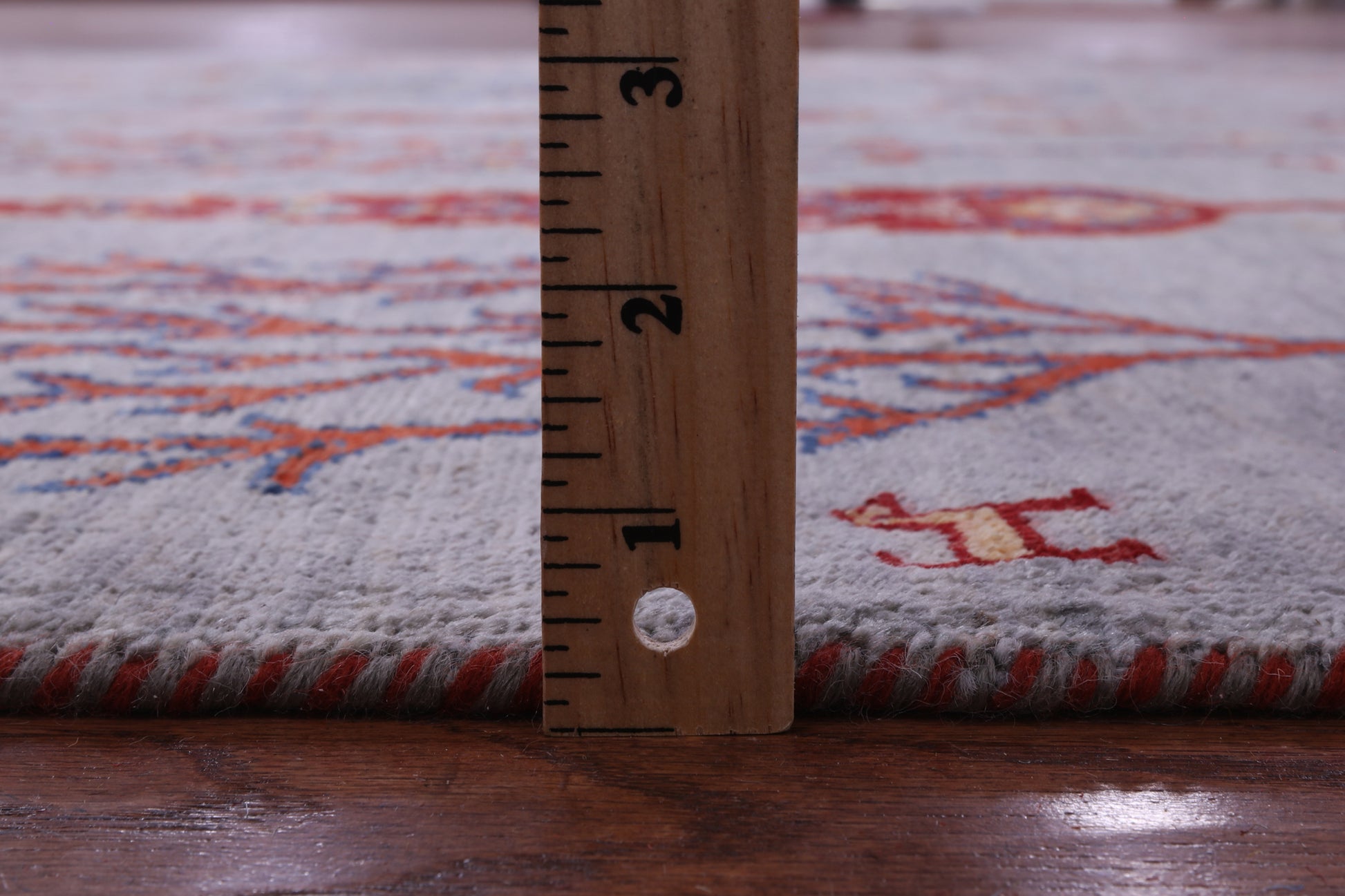 Grey Tribal Persian Gabbeh Hand Knotted Wool Rug - 5' 8" X 7' 8" - Golden Nile