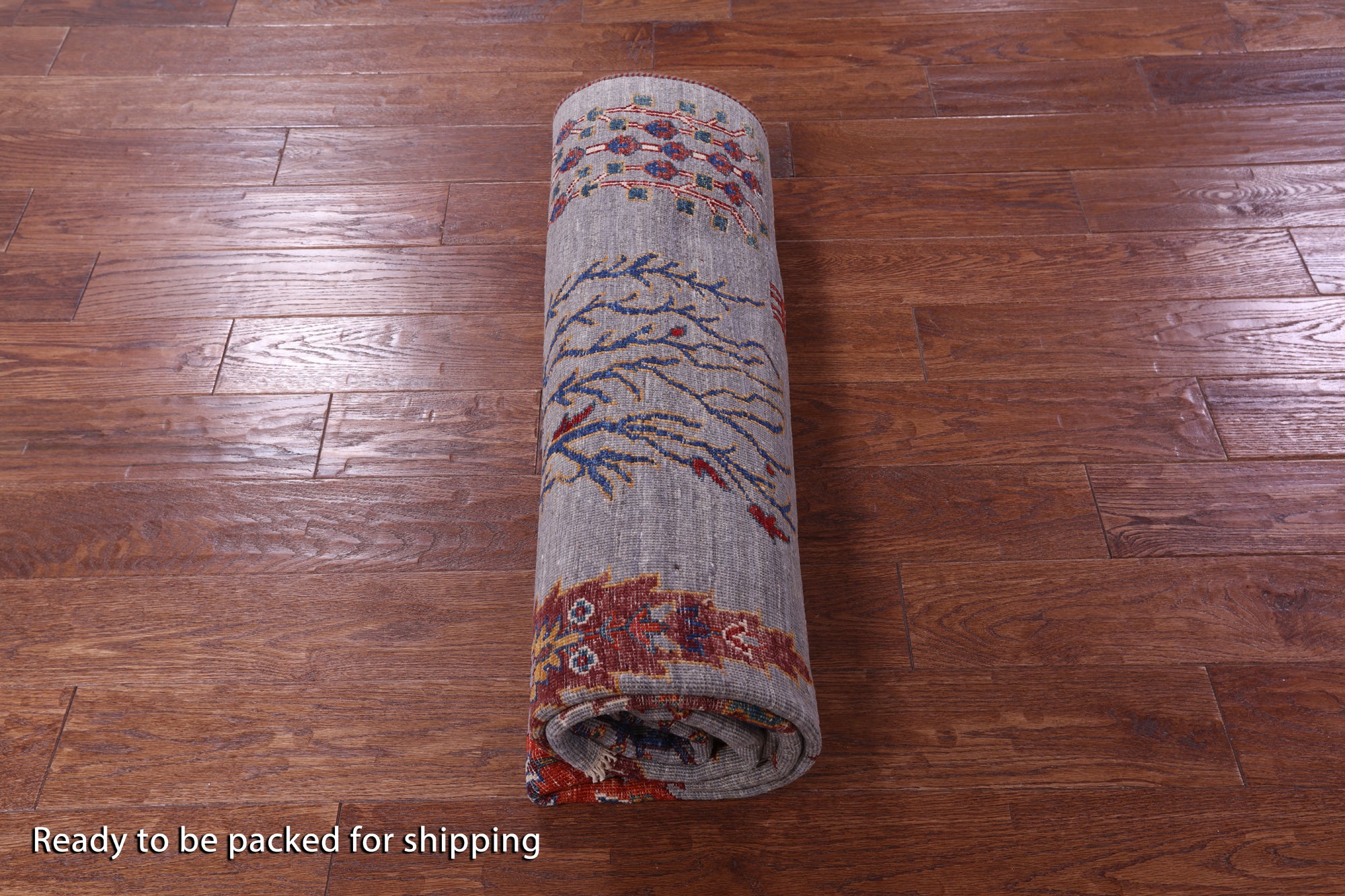 Grey Tribal Persian Gabbeh Hand Knotted Wool Rug - 5' 8" X 7' 8" - Golden Nile