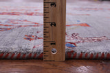 Grey Tribal Persian Gabbeh Hand Knotted Wool Rug - 5' 7" X 7' 8" - Golden Nile