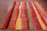 Tribal Persian Gabbeh Hand Knotted Wool Rug - 9' 9" X 13' 4" - Golden Nile