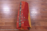 Tribal Persian Gabbeh Hand Knotted Wool Rug - 9' 9" X 13' 4" - Golden Nile