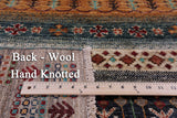 Tribal Persian Gabbeh Handmade Wool Rug - 4' 0" X 6' 1" - Golden Nile