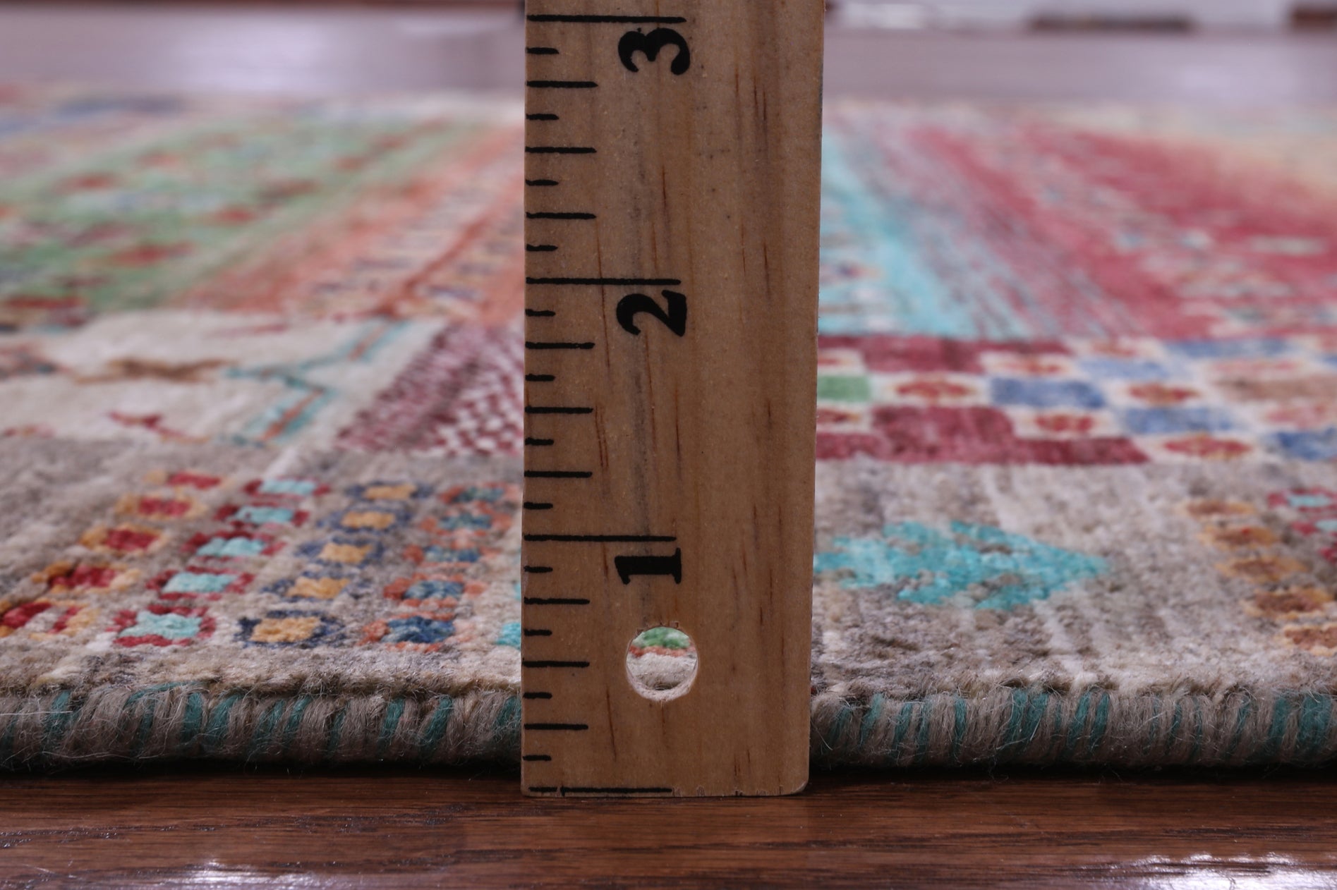 Tribal Persian Gabbeh Handmade Wool Rug - 4' 0" X 6' 1" - Golden Nile
