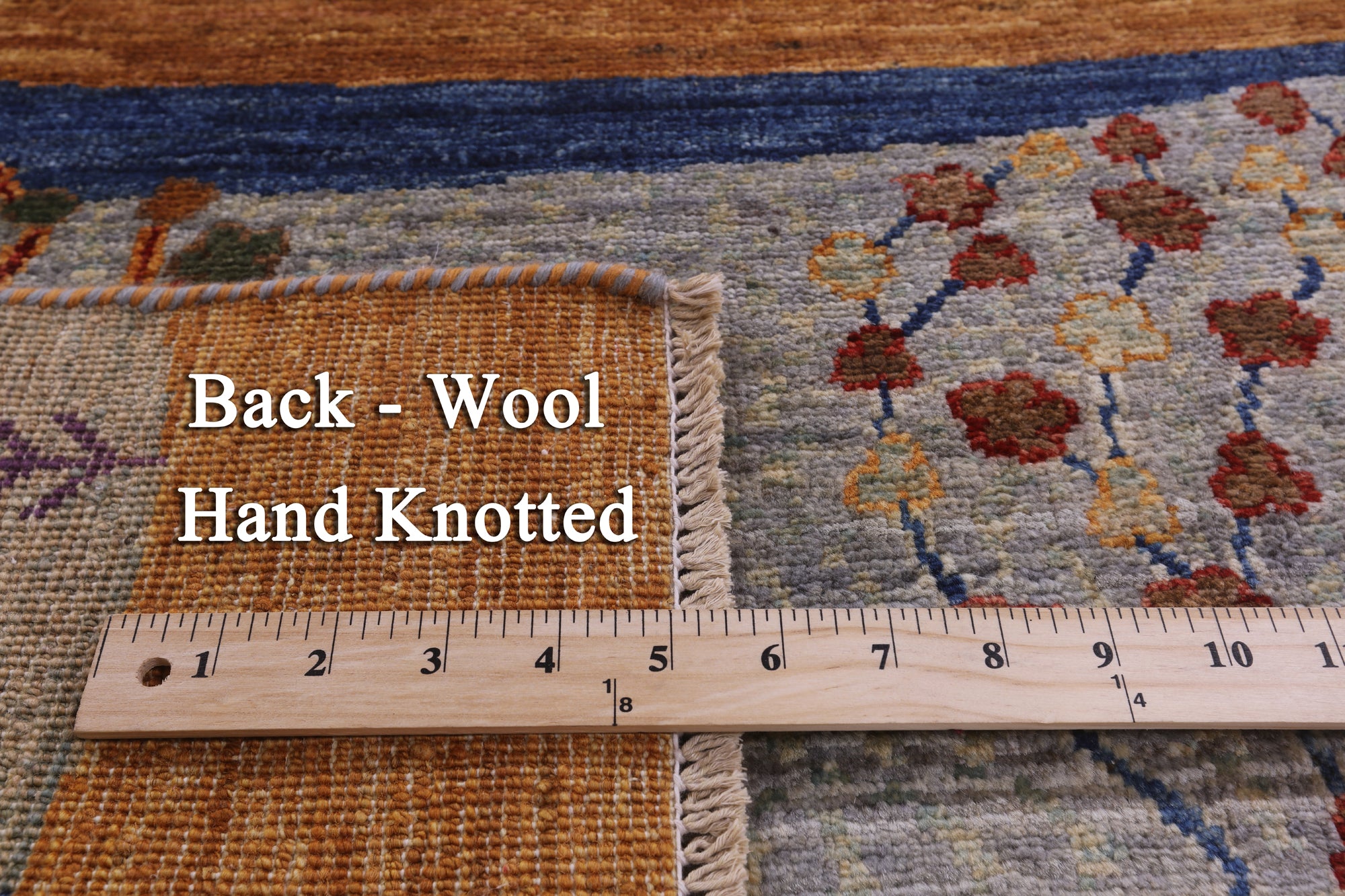 Tribal Persian Gabbeh Handmade Wool Runner Rug - 2' 6" X 11' 9" - Golden Nile