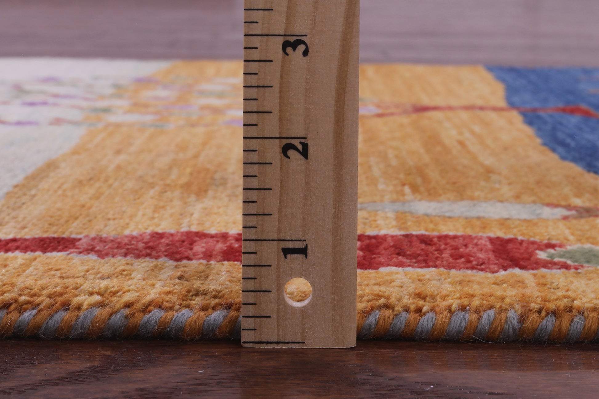 Tribal Persian Gabbeh Handmade Wool Runner Rug - 2' 6" X 11' 9" - Golden Nile