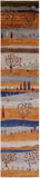 Tribal Persian Gabbeh Handmade Wool Runner Rug - 2' 6" X 11' 9" - Golden Nile