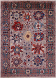 Persian Fine Serapi Hand Knotted Wool Rug - 5' 1" X 7' 0" - Golden Nile