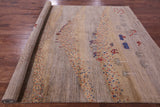 Tribal Persian Gabbeh Hand Knotted Wool Rug - 8' 8" X 11' 9" - Golden Nile