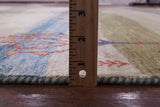 Tribal Persian Gabbeh Hand Knotted Wool Rug - 8' 4" X 9' 9" - Golden Nile