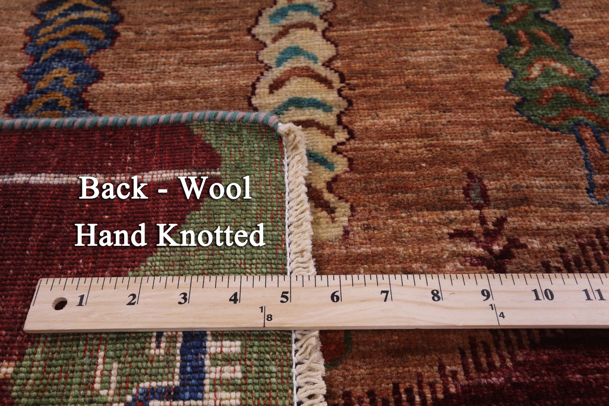 Tribal Persian Gabbeh Hand Knotted Wool Rug - 5' 2" X 6' 9" - Golden Nile