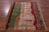 Tribal Persian Gabbeh Hand Knotted Wool Rug - 5' 2" X 6' 9" - Golden Nile