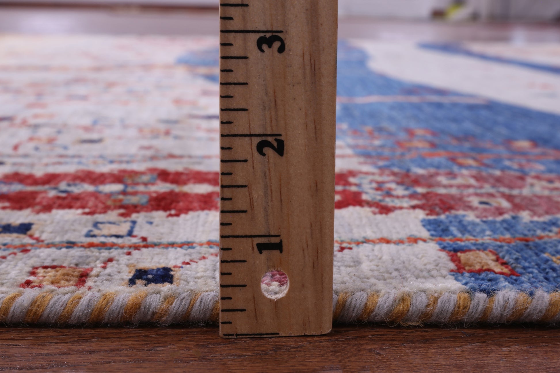 Tribal Persian Gabbeh Hand Knotted Wool Rug - 5' 0" X 6' 5" - Golden Nile