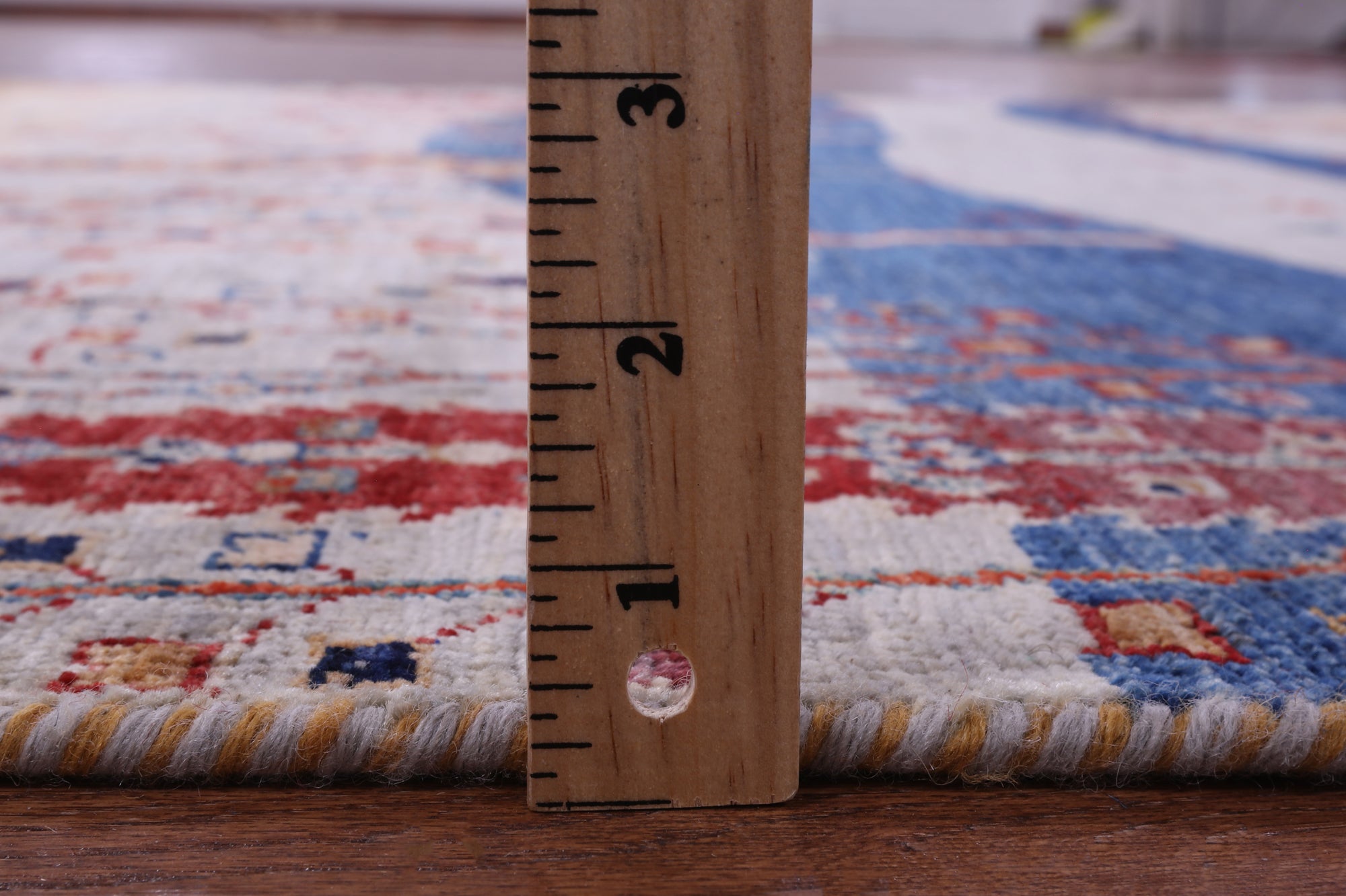 Tribal Persian Gabbeh Hand Knotted Wool Rug - 5' 0" X 6' 5" - Golden Nile