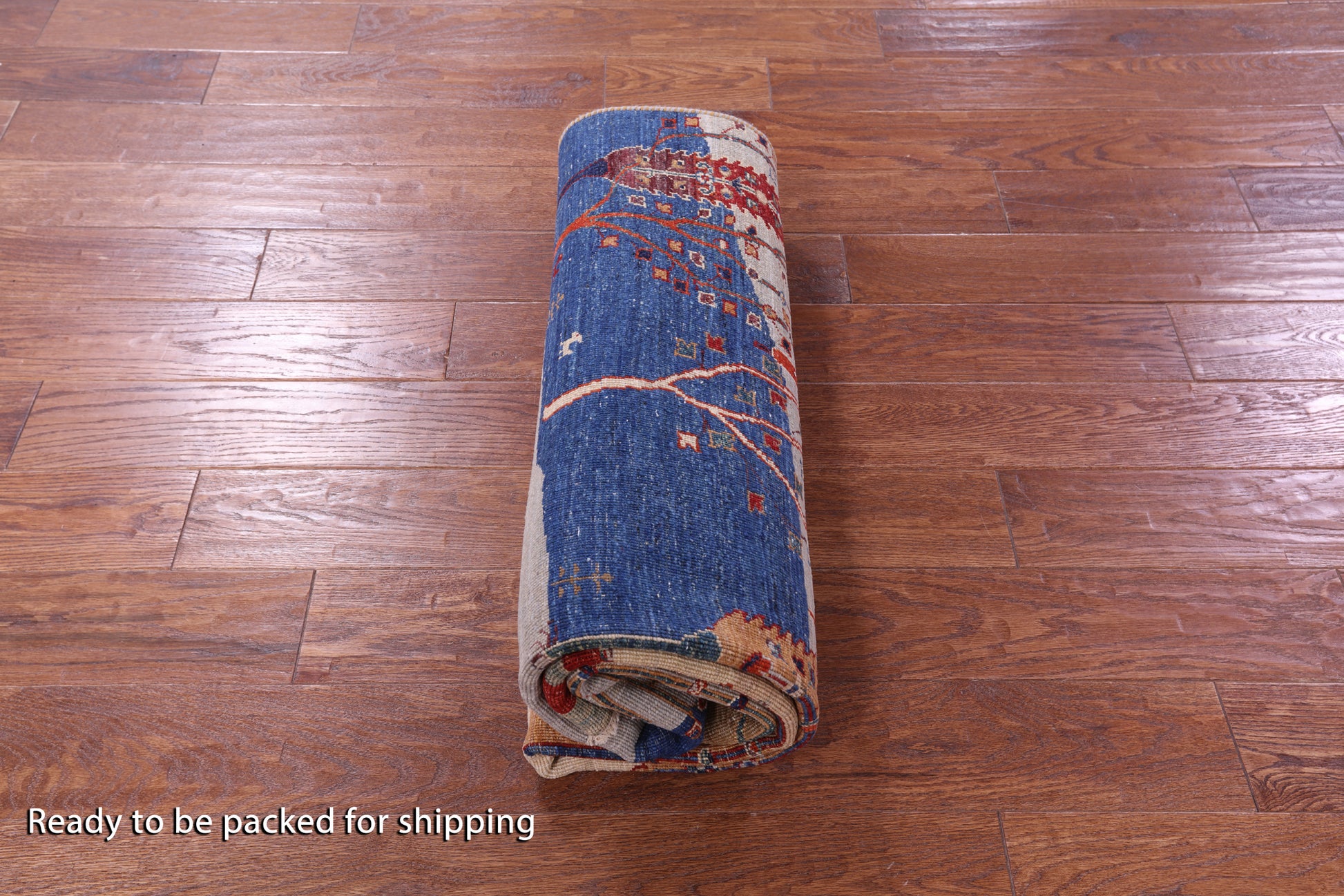 Tribal Persian Gabbeh Hand Knotted Wool Rug - 5' 0" X 6' 5" - Golden Nile