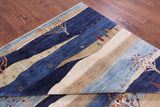 Tribal Persian Gabbeh Hand Knotted Wool Rug - 8' 11" X 11' 11" - Golden Nile