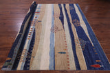 Tribal Persian Gabbeh Hand Knotted Wool Rug - 8' 11" X 11' 11" - Golden Nile