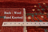 Tribal Persian Gabbeh Hand Knotted Wool Rug - 8' 10" X 11' 10" - Golden Nile