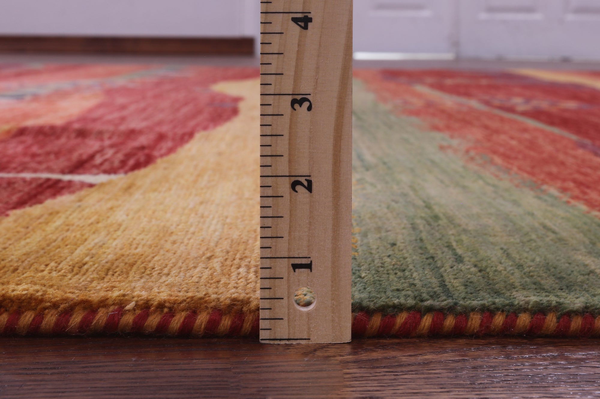 Tribal Persian Gabbeh Hand Knotted Wool Rug - 8' 10" X 11' 10" - Golden Nile