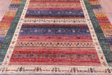 Tribal Persian Gabbeh Hand Knotted Wool Rug - 7' 0" X 10' 2" - Golden Nile