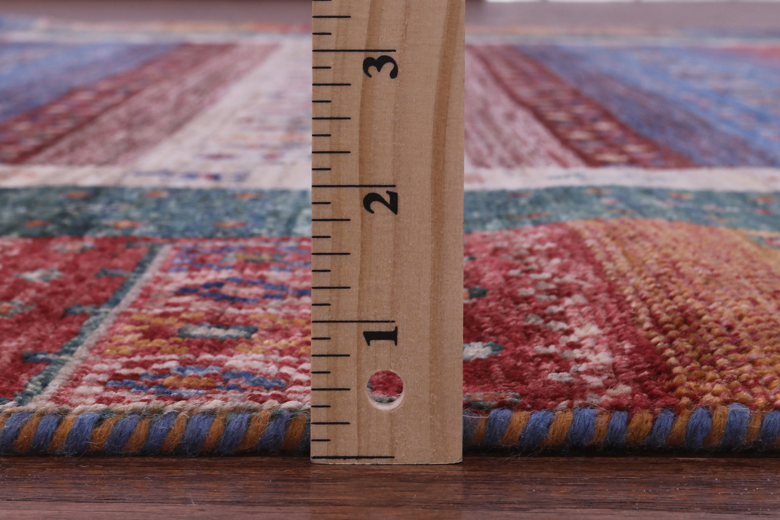 Tribal Persian Gabbeh Hand Knotted Wool Rug - 7' 0" X 10' 2" - Golden Nile