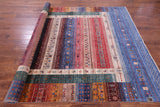 Tribal Persian Gabbeh Hand Knotted Wool Rug - 7' 0" X 10' 2" - Golden Nile