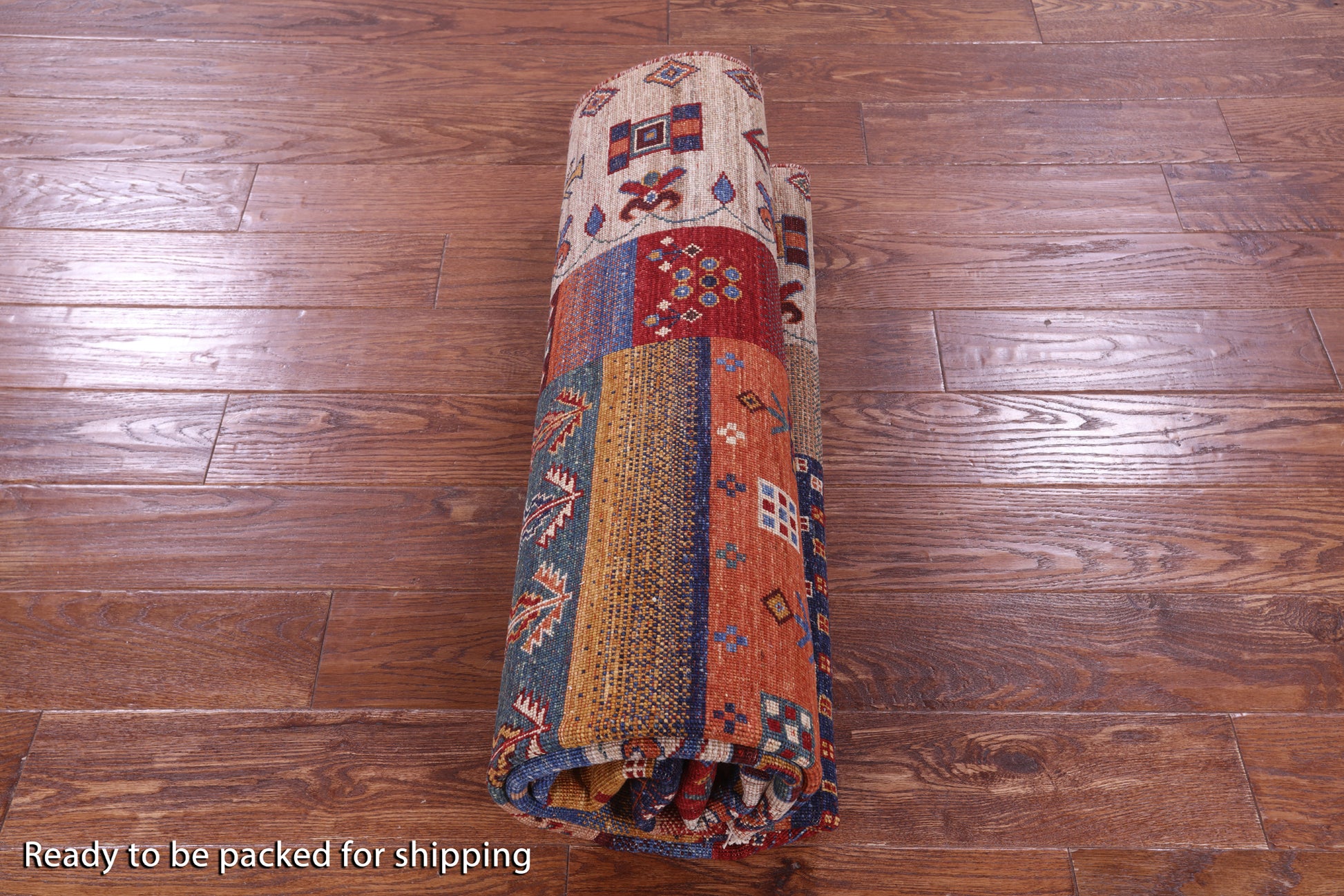 Tribal Persian Gabbeh Hand Knotted Wool Rug - 5' 7" X 8' 2" - Golden Nile