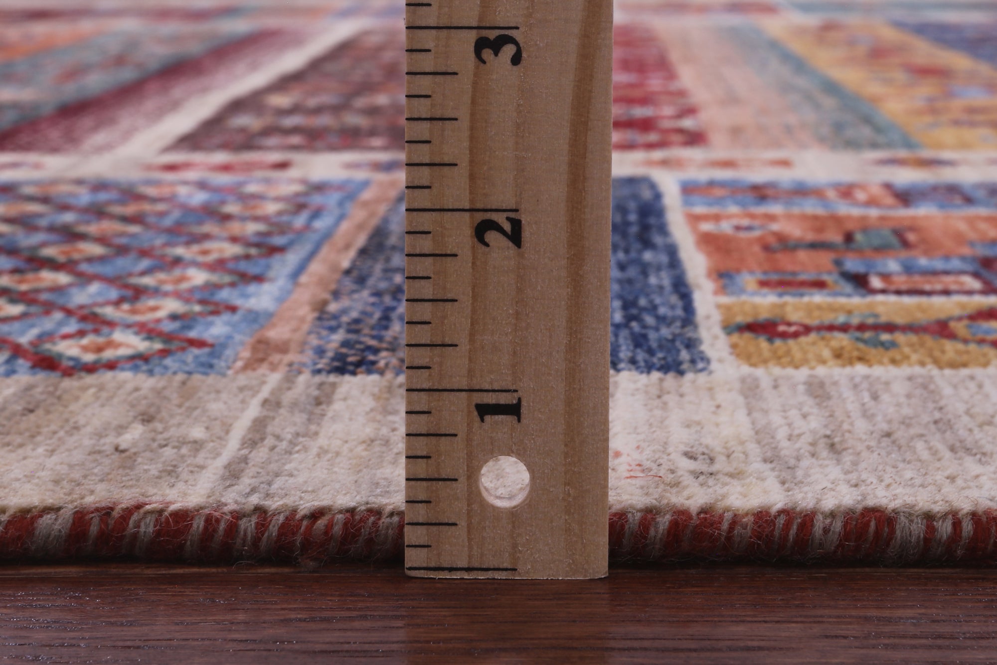 Tribal Persian Gabbeh Handmade Wool Rug - 5' 6" X 7' 8" - Golden Nile