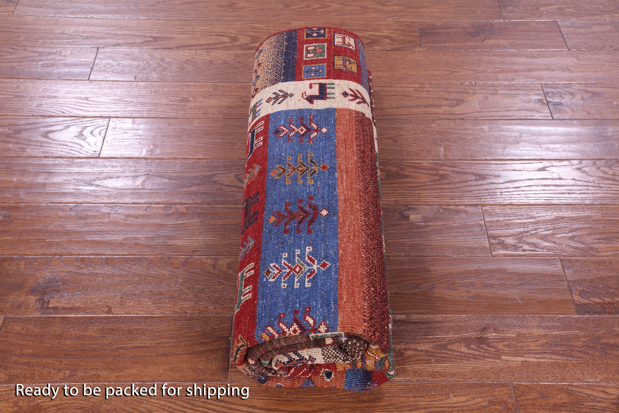 Tribal Persian Gabbeh Handmade Wool Rug - 5' 1" X 6' 5" - Golden Nile