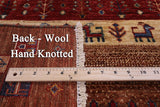 Tribal Persian Gabbeh Hand Knotted Wool Rug - 4' 11" X 6' 6" - Golden Nile