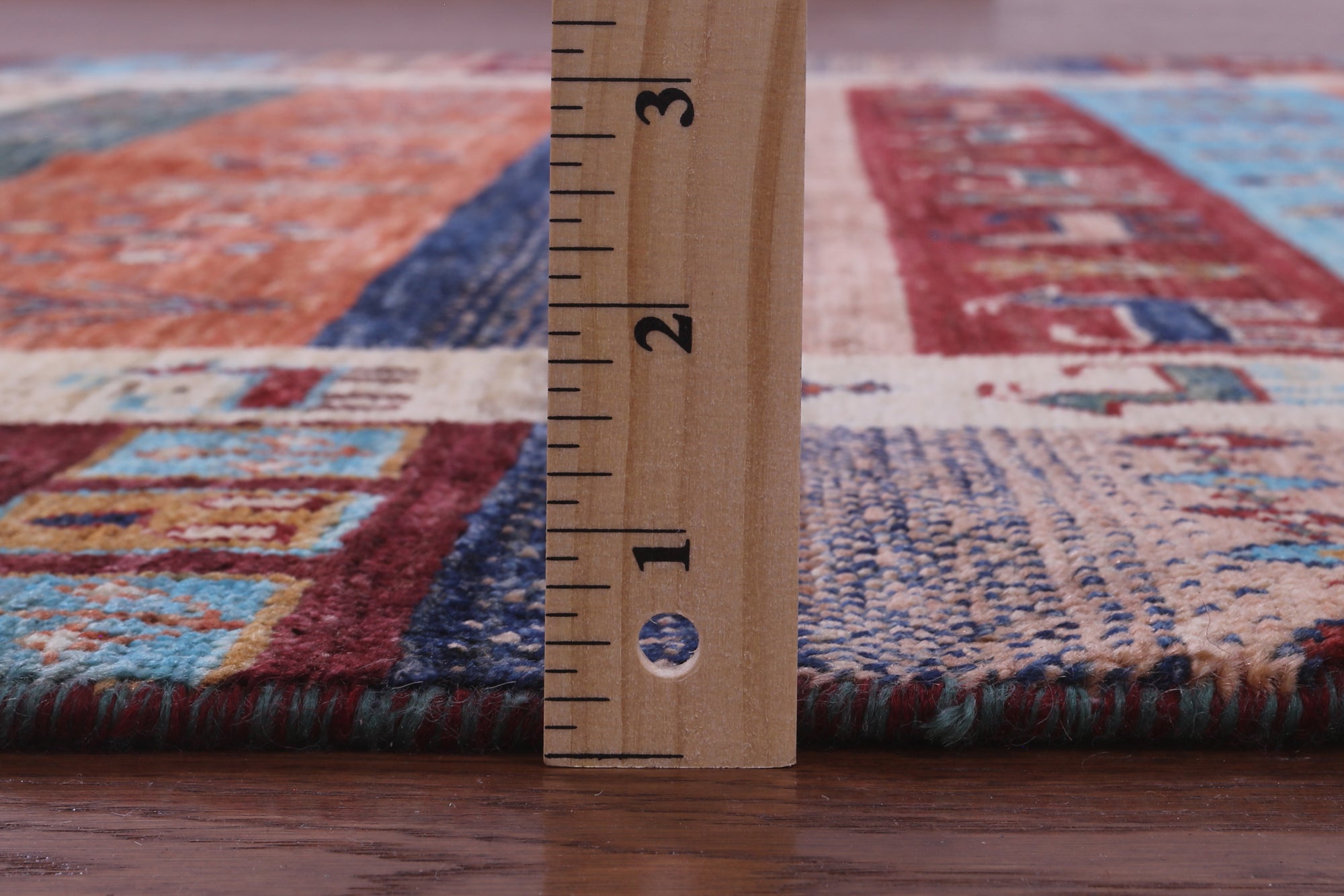 Tribal Persian Gabbeh Hand Knotted Wool Rug - 5' 0" X 6' 10" - Golden Nile
