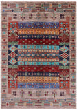 Tribal Persian Gabbeh Hand Knotted Wool Rug - 5' 0" X 6' 10" - Golden Nile