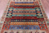 Tribal Persian Gabbeh Hand Knotted Wool Rug - 5' 0" X 6' 10" - Golden Nile